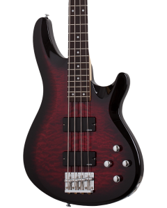 Schecter C-4 Plus Electric Bass See Through Cherry Burst