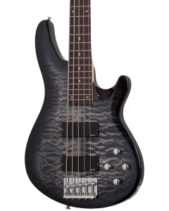 Schecter C-5 Plus Electric Bass. Charcoal Burst