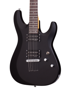 Schecter C-6 Deluxe Electric Guitar Satin Black.  TGF33