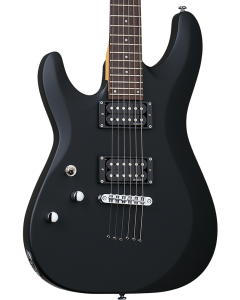 Schecter C-6 Deluxe Left Handed Solid-Body Electric Guitar Satin Black