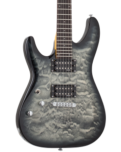 Schecter C-6 Plus Electric Guitar. Left Handed Charcoal Burst