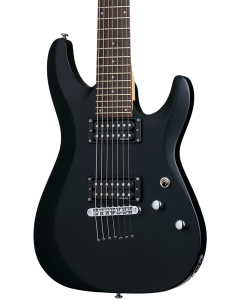 Schecter C-7 Deluxe Electric Guitar. Satin Black (SBK)