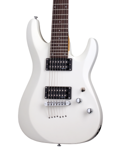 Schecter C-7 Deluxe Electric Guitar. Satin White (SWHT)
