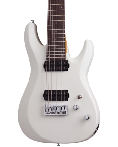 Schecter C-8 Deluxe Electric Guitar. Satin White (SWHT)