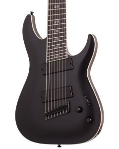 Schecter C-8 MS SLS Elite Evil Twin Electric Guitar. Satin Black