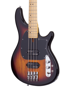 Schecter CV-4 Electric Bass Guitar. 3-Tone Sunburst (3TSB)