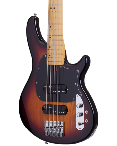 Schecter CV-5 Electric Bass Guitar. 3-Tone Sunburst (3TSB).  TGF33