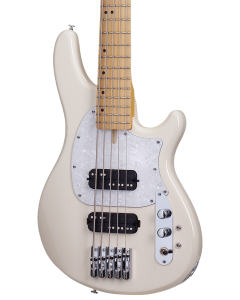 Schecter CV-5 Electric Bass Guitar. Ivory (IVY)