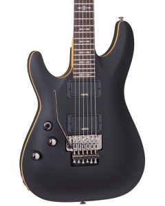 Schecter Demon-6 Electric Guitar. FR Left Handed Satin Black