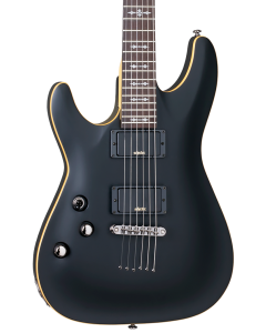 Schecter Demon-6 Electric Guitar. Left Handed Satin Black