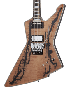 Schecter E-1 FR-S Electric Guitar. Electro-Resin Gloss Natural