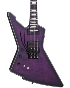Schecter E-1 FR S Electric Guitar. Left Handed Trans Purple Burst