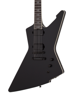 Schecter E-1 SLS Evil Twin Electric Guitar. Satin Black