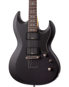 Schecter Demon S-II 6-String Electric Guitar Aged Black Satin.  TGF33