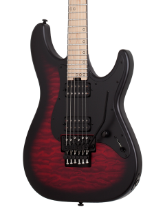 Schecter Miles Dimitri Baker SVSS Electric Guitar. Crimson Red Burst Satin