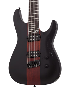 Schecter C-7 Multiscale Rob Scallon Electric Guitar. Satin Dark Roast.  TGF33