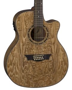 Dean EQA12 GN Exotica Quilt Ash 12 String Acousitc-Electric Guitar. Gloss Natural