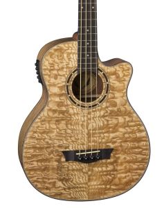 Dean EQABA GN Exotica Quilt Ash Acoustic-Electric Bass. Gloss Natural