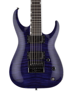 ESP LTD SH-7 Evertune 7 String Electric Guitar. Flame Maple See Thru Purple