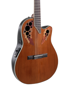 Ovation CE44C-4A-G Celebrity Series Elite Nylon-String Classical Mid-Depth Acoustic-Electric Guitar Natural