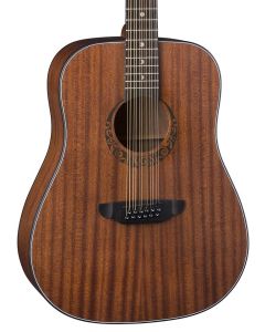 Luna Gypsy Dreadnought 12 String Acoustic Guitar. Mahogany
