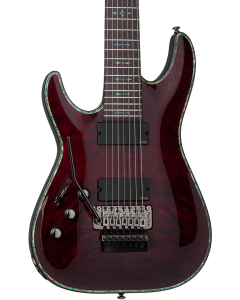 Schecter Hellraiser C-7 FR Electric Guitar. Left Handed Black Cherry