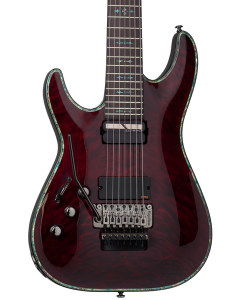 Schecter Hellraiser C-7 FR S Electric Guitar. Left Handed Black Cherry