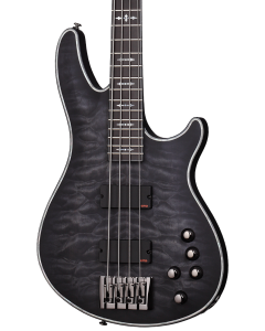 Schecter Hellraiser Extreme-4 Electric Bass. See-Thru Black Satin (STBLS)