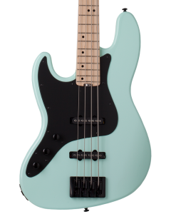 Schecter J-4 Electric Bass. Left Handed Sea Foam Green