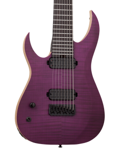Schecter John Browne Tao-8 Electric Guitar. Left Handed Satin Trans Purple