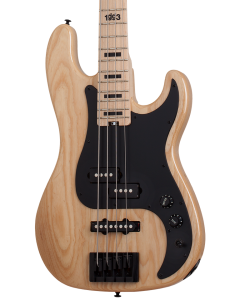 Schecter Justin Beck V Ani Electric Bass Guitar. Gloss Natural