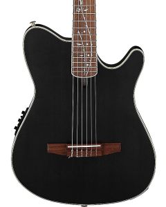 Ibanez TOD10NTKF Tim Henson Signature Nylon Acoustic-Electric Guitar - Transparent Black Flat