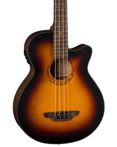 Luna Tribal 34" Acoustic-Electric Bass Guitar .TSB