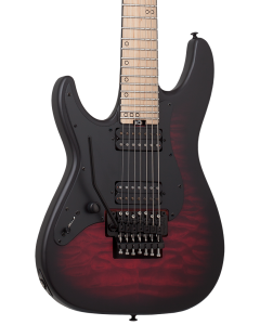 Schecter Miles Dimitri Baker-7 FR Electric Guitar. Left Handed Crimson Red Burst Satin