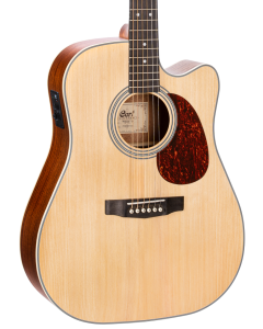 Cort MR500EOP MR Series Dreadnought Acoustic Electric Cutaway Guitar. Open Pore