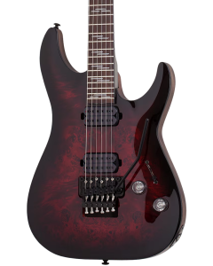 Schecter Omen Elite-6 FR Electric Guitar. Black Cherry Burst