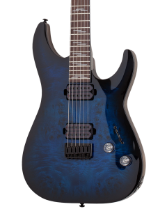 Schecter Omen Elite-6 FR Electric Guitar. See Thru Blue Burst