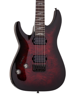 Schecter Omen Elite-6 Electric Guitar. Left Handed Black Cherry Burst.  TGF33