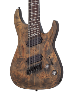 Schecter Omen Elite-8 Multiscale Electric Guitar. Charcoal