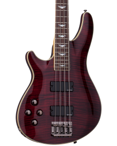 Schecter Omen Extreme-4 Electric Bass. Left Handed Black Cherry