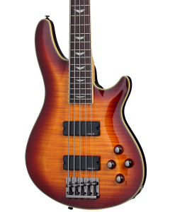 Schecter Omen Extreme-5 Electric Bass. Vintage Sunburst