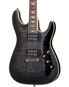 Schecter Omen Extreme-6 Electric Guitar. See-Thru Black (STBLK)