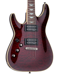 Schecter Omen Extreme-6 Electric Guitar. Left Handed Black Cherry