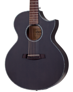 Schecter Orleans Stage-7 Acoustic Electric Guitar. Satin See Thru Black.  TGF33