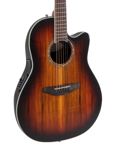 Ovation CS28P-KOAB-G Celebrity Series Traditional Plus Super Shallow Acoustic-Electric Guitar Koa Burst