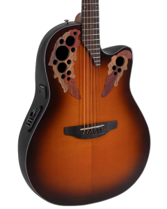 Ovation CE44 Celebrity Series Elite Mid-Depth Acoustic-Electric Guitar Sunburst