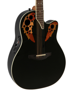 Ovation 2778AX-5-G Pro Series Standard Elite Deep Contour Acoustic-Electric Guitar Black