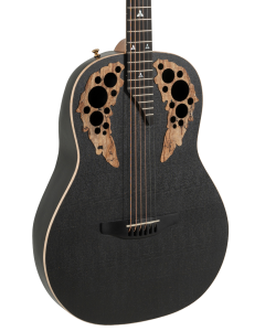 Ovation U581T-SPM-G Adamas Series Deep Contour Acoustic-Electric Guitar Black Satin Copper Metal Flake