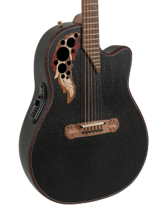 Ovation 2087GT Adamas Series Deep Contour Acoustic-Electric Guitar Black
