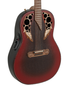 Ovation 1687GT Adamas Series Deep Acoustic-Electric Guitar Reverse Red Burst